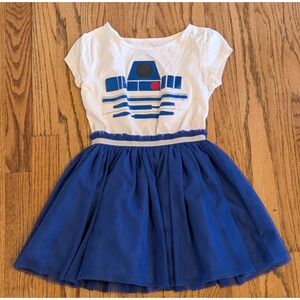Disney Parks Star Wars R2-D2 Droid Tutu Dress Costume Girls Size Small